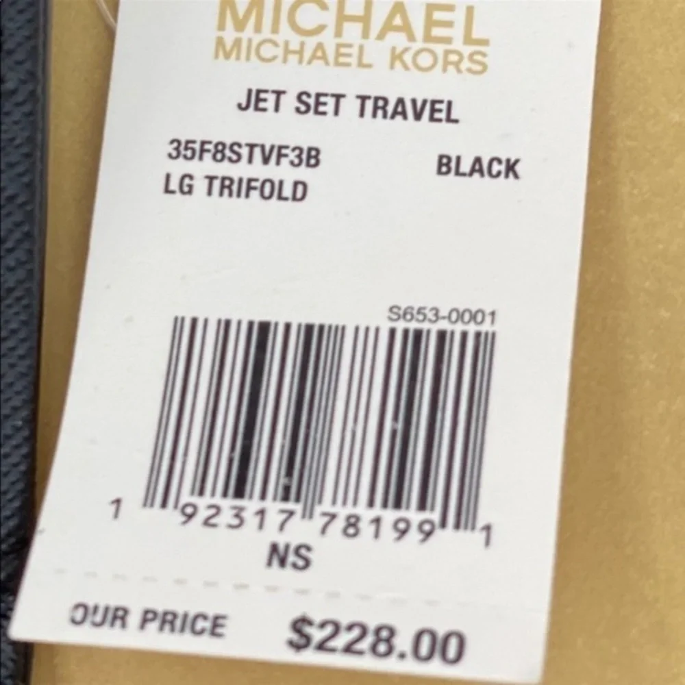 Michael Kors Trifold Wallet Signature Black